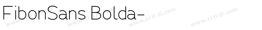 FibonSans Bolda字体转换